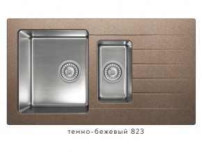 Мойка комбинированная Tolero twist TTS-890 Темно-бежевый 823 в Белоярском - beloyarskij.magazin-mebel74.ru | фото