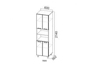 П600/2140 Пенал 600/2140 в Белоярском - beloyarskij.magazin-mebel74.ru | фото