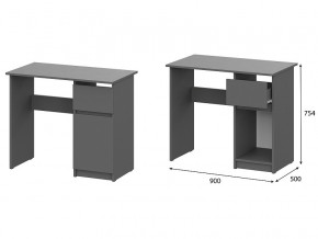 Стол письменный 900 Денвер Графит серый в Белоярском - beloyarskij.magazin-mebel74.ru | фото